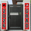 Graduation Decorations Class of 2026 Hanging Grad Banner, Graduation Decorations Class of 2026 for Any Schools or Grades (red)