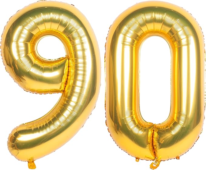 40 Inch gold Number Balloons Helium Foil Mylar Balloon Birthday Party banquet Decoration 90