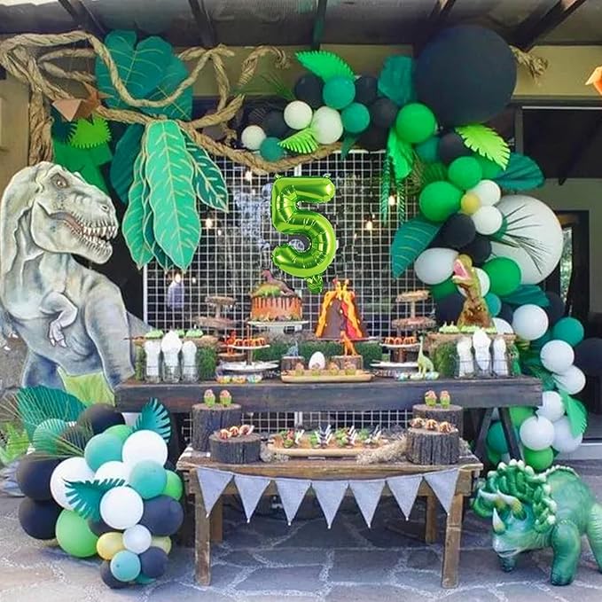 TONIFUL Balloons 16 Inch Light Green 0-9 Number Mylar Foil Balloons 10 Pcs Custom Digital Balloons for 2026 New Year Eve Birthday Party Engagement Graduations Anniversary Baby Shower