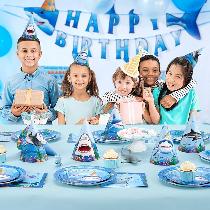 WERNNSAI Birthday Party Hats - 12 Pcs Birthday Party Supplies Cone Hat Headbands Colorful Paper Party Hats for Kids