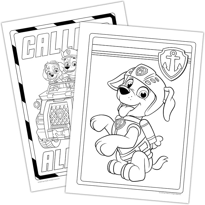 PAW Patrol Mini Play Packs Party Favors - 10 Pack Coloring Activity Set with Stickers & Crayons for Kids, Classroom Prizes, Birthday Gift Bag Toys