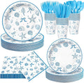 Honeydak 210 Pcs Seashell Beach Party Supplies, Serve 30 Coastal Theme Disposable Paper Plates Blue Ocean Starfish Party Decorations Napkins Forks Cups for Bachelorette Summer Birthday Baby Shower