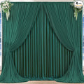 16x10FT Hunter Green Backdrop Curtains for Wedding Parties, Wrinkle Free Polyester Photography Backdrop Drapes for Baby Shower Birthday Parties Stage Background Stand Decorations 4x10ft,4 Panels
