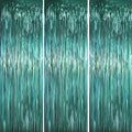 3.3 x 6.6 ft Foil Fringe Backdrop Curtains, Tinsel Streamers Party Decorations, Fringe Backdrop for Birthday, Baby Shower, Gender Reveal, Graduation (3, Retro Green)