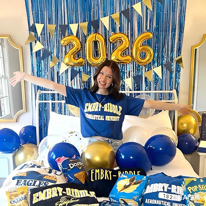 Royal Blue and Gold Balloons, 50 Pcs 12 Inch Royal Blue Metallic Gold Whtie Latex Balloons Balloon for Adult Party Graduation Wedding Anniversary Party Decorations