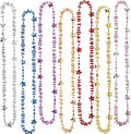 8 Pieces Colorful Happy Birthday Bead Necklaces, Vibrant Party Favors for Famlies Kids Adults, Perfect Birthday Decor Gifts Party Supplies