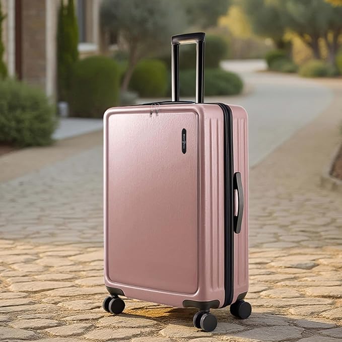 TRAVELARIM Luggage Sets 2 Piece, 24 Inch Suitcase and 28 Inch Luggage with Spinner Wheels, Durable Hard Shell Suitcase Set, Expandable Travel Suitcases with Wheels, Pink