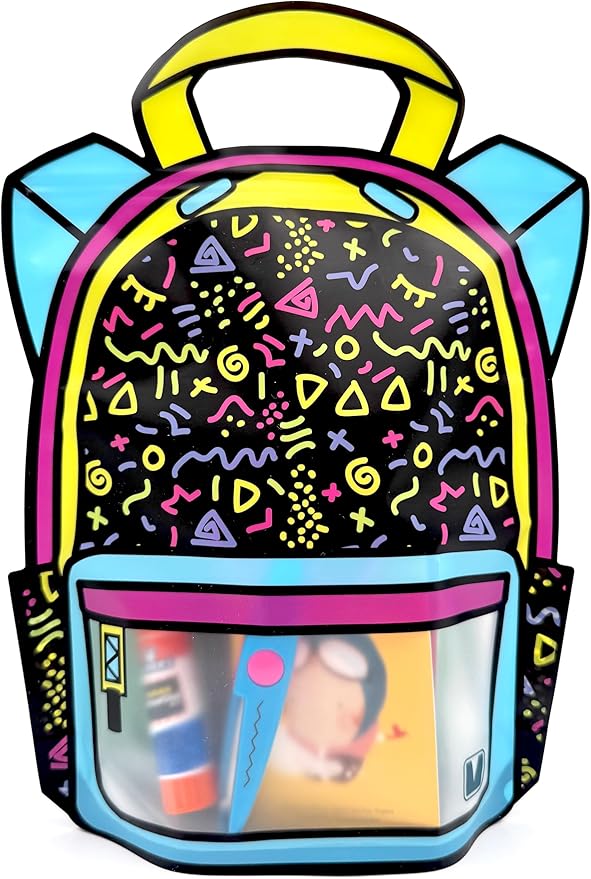 20 Pack Goodie Bags for Kids Birthday Party Supplies - Bulk Gift Bag for Favors, Food, and Candy with Resealable Ziplock Seal (Lets Party/Large)