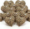 12 Pcs Leopard Print Heart Balloons 18 Inch cheetah Heart Shaped Foil Balloons for Valentine's Day Wedding Bridal Shower Engagement Birthday Party Camo Animal Jungle Party Supplies