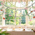 Flower Banner Garland, Baby Shower Decorations, Floral for Enchanted Garden Party, Wedding Wild One Bloom Baby Shower Birthday Fairy Tale Tea Market Spring Supplies Girl Woodland Party