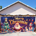7 x 16 ft Christmas Garage Door Decorations Merry Christmas decorations Xmas Garage Door Cover, Happy New Year Hanging Banner for Home,Outdoor,Indoor,Party