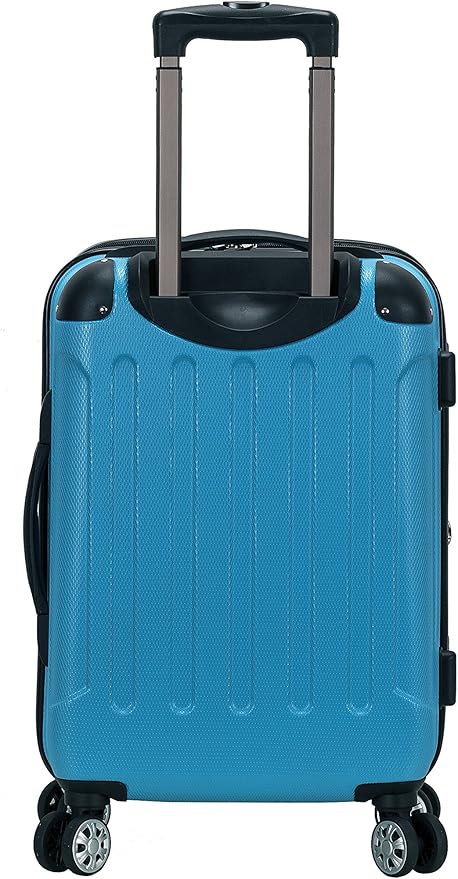 Rockland London Hardside Spinner Wheel Luggage, Carry-On 20", Turquoise