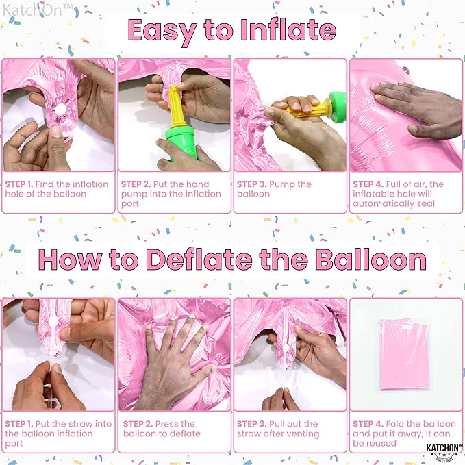 KatchOn, Huge 40 Inch Light Pink 0 Balloon - Pink Balloons | Zero Balloon, Light Pink Party Decorations | Pink Birthday Decorations for Women | 0 Light Pink Number Balloon for Anniversary