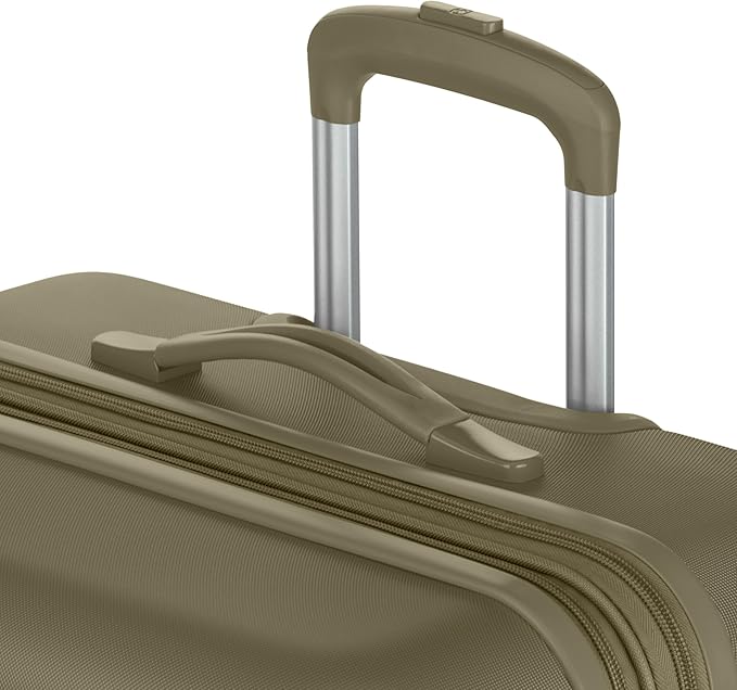 SwissGear 7366 Signature Hardside Expandable Luggage with Spinner Wheels, TSA Lock, Cup-Holder, Olive Branch, 2-Piece Set (19/27)