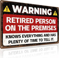 ALKB Funny Retirement Gift for Men & Women - 12x8 Inch Happy Retirement Party Wall Decor