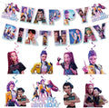 Party Decorations, Birthday Decorations Include 1 Pc Happy Birthday Banner and 8 Pcs Decors Hanging Swirls, Decorations for Birthday