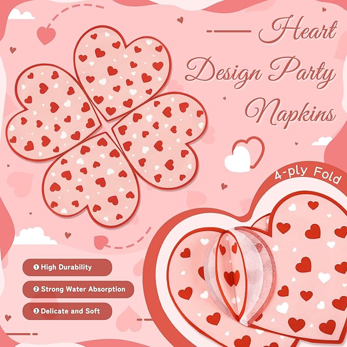 168PCS Red Love Heart Party Supplies for Valentines,Galentines Disposable Paper Plates Napkins Cups Cutlery for 24 Guest,Love Party Tableware for Anniversary Wedding Engagement Birthday Baby Shower