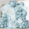 Pale Aqua Balloons Arch Blue Balloons Garland Light Dusty Fog Mist Blue Balloon Different Sizes 5 10 12 18inch Helium Latex Balloon Boho Birthday Party Decoration Wedding Baby Shower Graduation