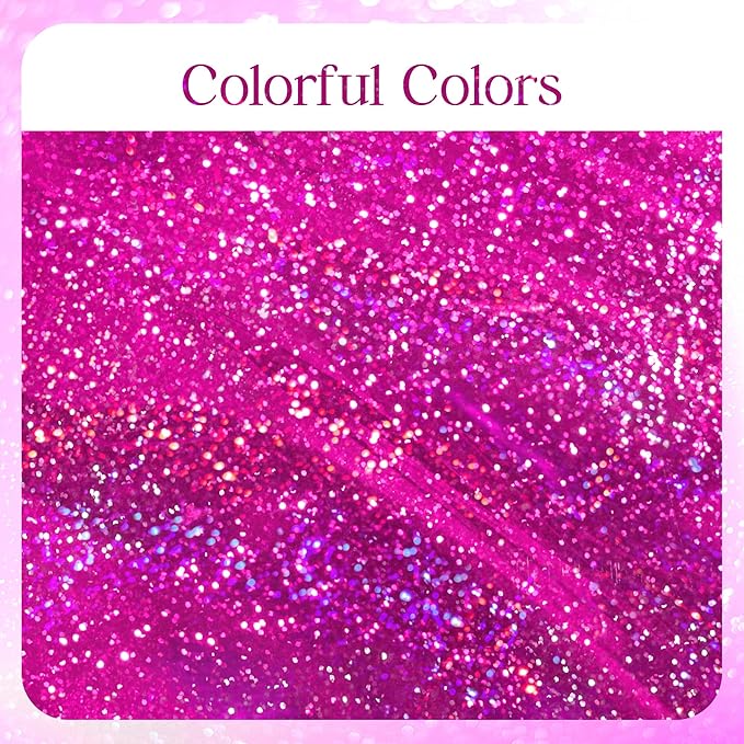 4 Pcs Fuchsia Hot Pink Holographic Tablecloths 40" x 108" Shining Laser Table Cloths for Galentines Valentine's Day Party Supplies Girls Birthday Party Decorations PlasticTable Covers