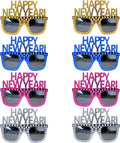 Happy New Year Eyeglasses 2026-8 Pack Party Supplies, Photo Booth Props for New Year's Eve Party Decor