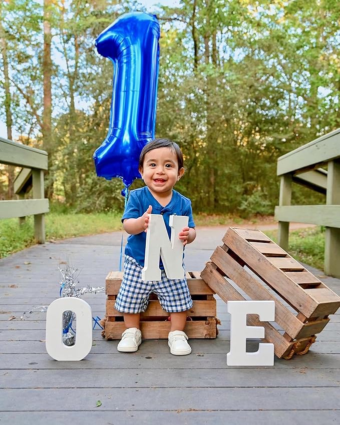 Numbers Balloons 40 Inch 4 Navy Blue Balloons for 4th Birthday Party, Number 4 14 40 Balloons