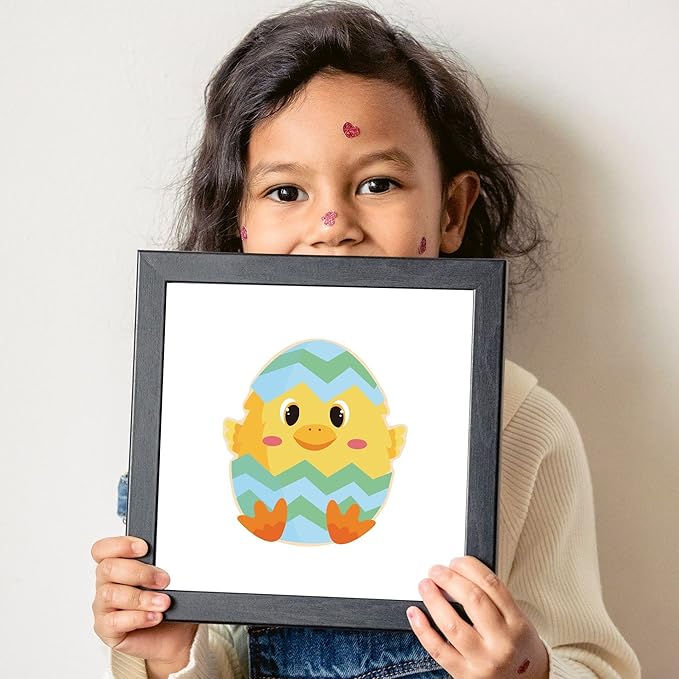 24 Sheets Easter Stickers Make a Face Stickers for Kids DIY Easter Egg Bunny Sticker Sheet for Boys Girls Children Easter Party Supplies Exchange Gifts