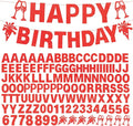 129Pcs DIY Custom Letter Banners Glitter Customizable Banner Kit 0-9 Numbers DIY Happy Birthday Letters Valentine's Day Personalized Banners for Wedding Birthday Party Decorations Supplies(Dazzling Red)