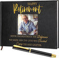 Ctosree Retirement Guest Book with Signature Pen Retirement Party Gift Supplies for Women Men Office Colleague Advice and Wishes Decorations(Photo)