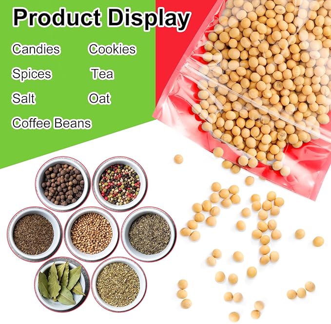 120 Pcs Plastic Gift Bag Bulk Resealable Party Goodie Bag with Clear Window Color Favor Pouch with Handle for Home Birthday Wedding Party Candy Gift Wrap Supplies(Mixed,5.5 x 8.7 Inch)
