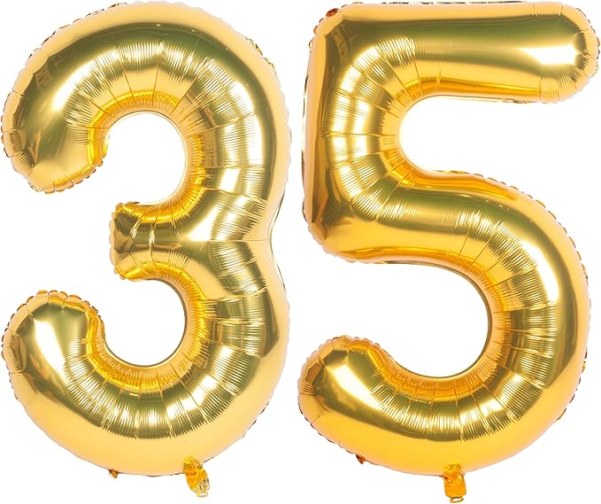 40 Inch gold Number Balloons Helium Foil Mylar Balloon Birthday Party banquet Decoration 35
