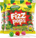 Heaven & Earth Berry, Apple, & Strawberry Fizz Pops (2 Pack - Approx. 76 Count) | All Natural Candy | Kosher | No Artificial Colors | Fun Fizzy Center | Bulk Pack for Parties & Goodie Bags