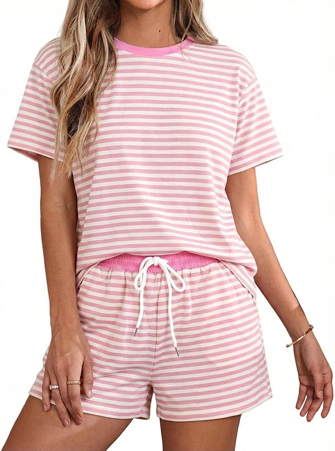 VILOVE 4th of July 2 Piece Sequin Outfits Women 250 Anniversary Usa Shirts and Short Sets Casual Patriotic Shirt Summer Set