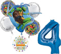 TMNT Theme 4th Birthday Party Supplies Ninja Turtle Mayhem Balloon Bouquet Decorations