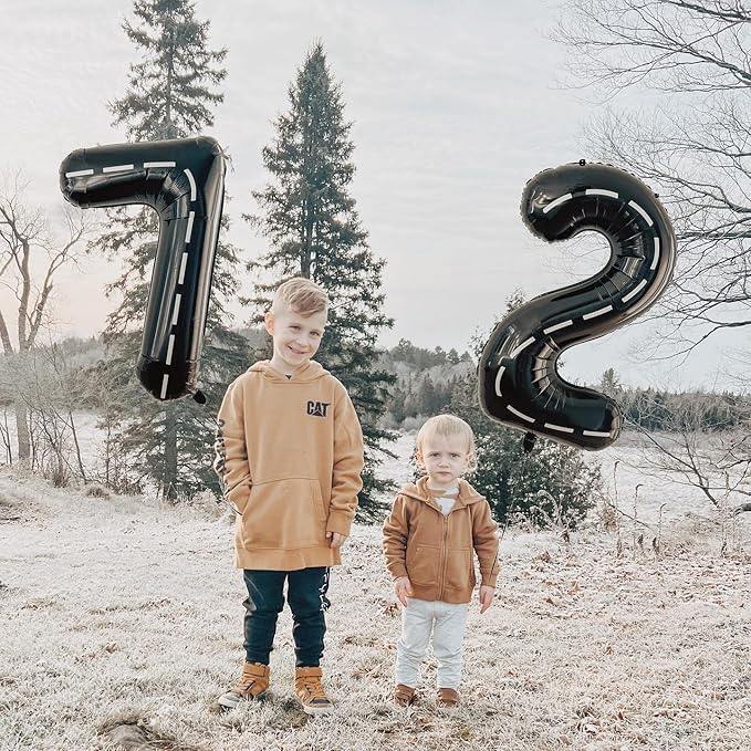 Race Car Number 7 Balloon 40 Inch, 7 Balloon Number, 7th Birthday Decorations, Race Car Party Supplies for Boys Girls