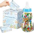 Glenmal 52 Pcs Under The Sea Baby Shower Games Gift Sets Large Baby Bottle for Shower Game Guess How Many Candies Decorations for Gender Reveal