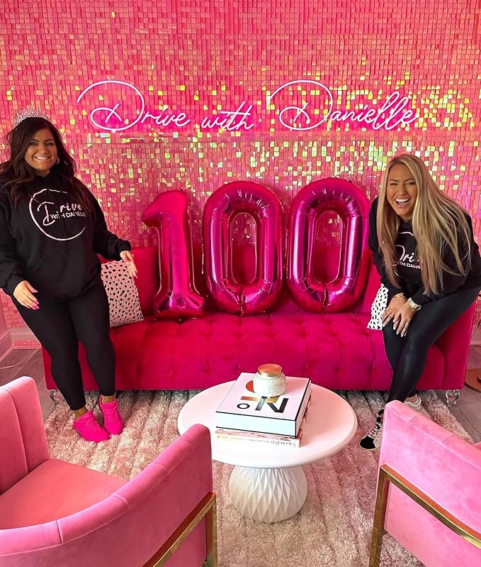 Hot Pink Number 60 Balloon 40 inch, 60 Number Balloons, 60th Birthday Decorations, 60 Year Old Women Hot Pink Party Supplies