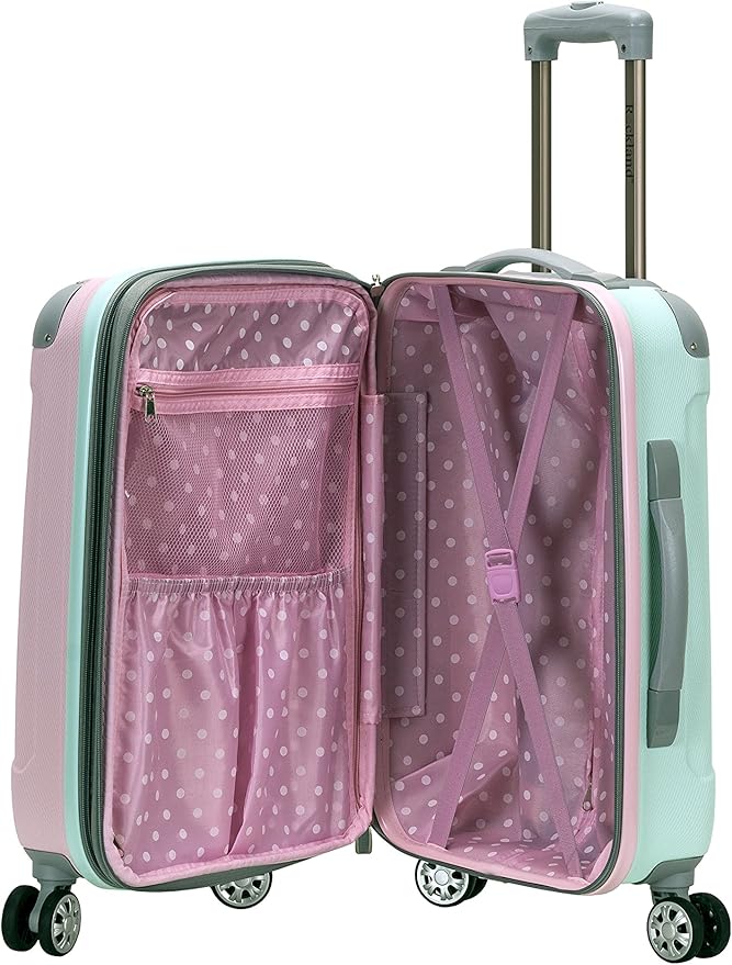 Rockland London Hardside Spinner Wheel Luggage, Carry-On 20", Mint