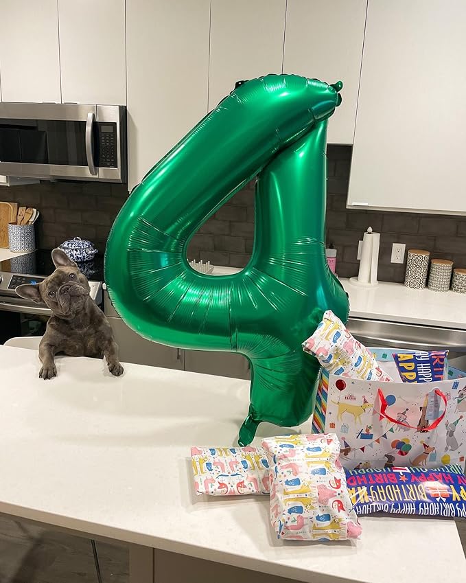 Green Number 14 Balloon 40 inch, 14 Number Balloons, 14th Green Birthday Decorations, 14 Year Old Girls Boys Party Supplies, St. Patrick's Day Games Theme Birthday Decorations