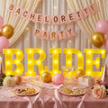 Sukkot Large LED Letter Sign LED Lights Battery Powered Table Decoration for Party Gift Tabletop Decoration(Bride)