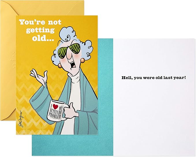 Hallmark Shoebox Maxine All Occasions Card Assortment (6 Cards with Envelopes), Model:1599RZG1001