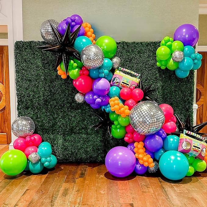Rainbow Balloons Garland Arch Kit, 146Pcs 5 Assorted Color Latex Balloon Different Sizes 18 12 10 5 Inch for Gender Reveal Baby Shower Wedding Birthday Party Decoration