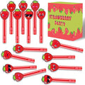 24Pcs Strawberry Bubble Wands for Berry First Party Favors Supplies Decorations, Strawberry Pinata Goodie Bag Stuffers & Classroom Prizes