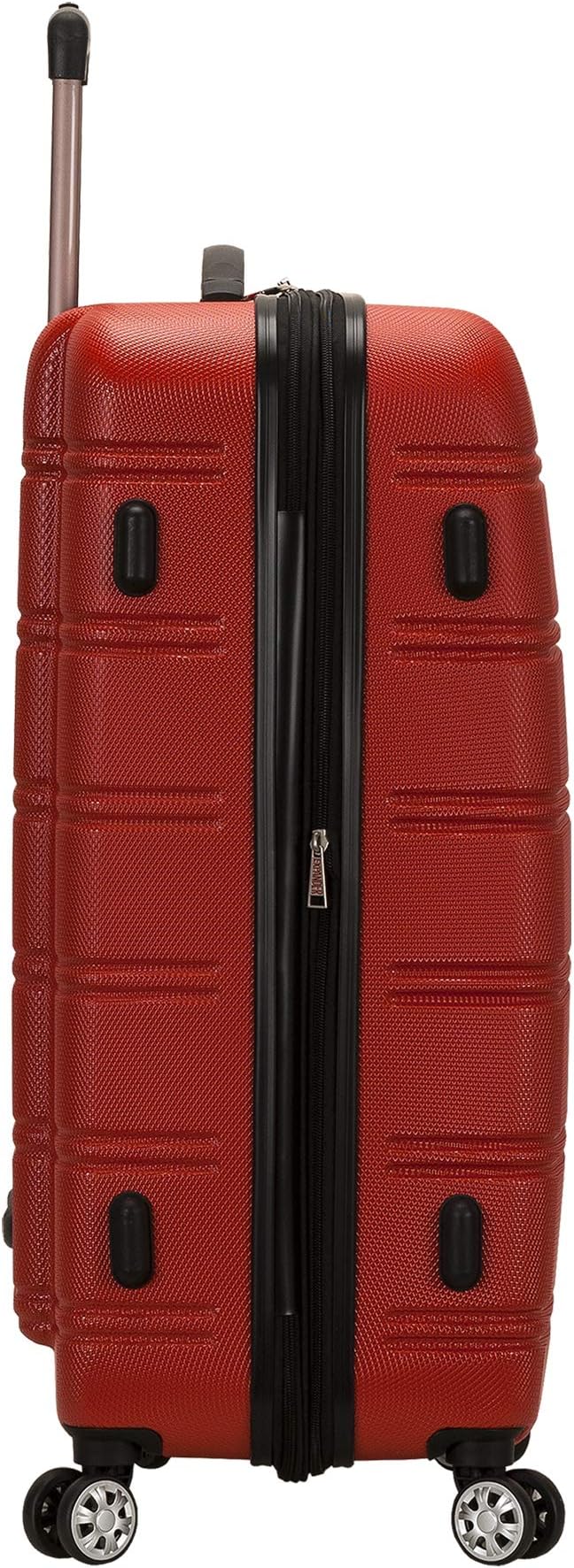 Rockland Melbourne Hardside 2 Piece Expandable Spinner Wheel Luggage Set, (20"/28"), Red