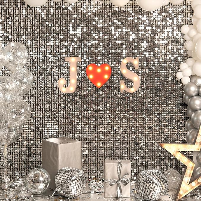 Marquee Lights, 26 Alphabet LED Letters, Battery Powered Night Lights, White Plastic for Engagement Party, Wedding, Baby Shower, Birthday - Letter J