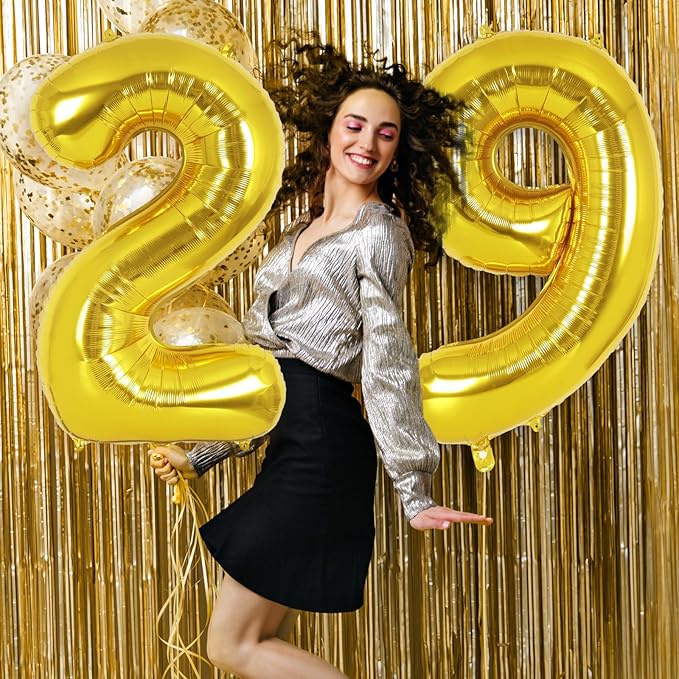 Gold Number 9 Balloon 40 Inch, Big Large Foil Helium Number Balloons, Jumbo Giant Mylar Number 9 Balloons for 9 Year Old Birthday Party Decorations Supplies Anniversary Celebration