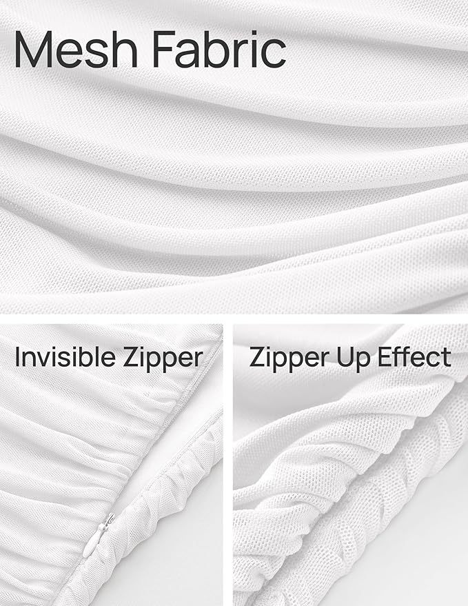 ZESICA Women's 2026 Summer Ruched Bodycon Dress Sleeveless Backless Ruffle Mermaid Cocktail Wedding Party Dresses