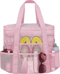 Mesh Beach Bags for Family - Women Beach Tote Bag for Toys, Towels, Travel Vacation Cruise Essentials