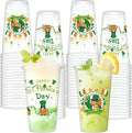 St. Patrick's Day Disposable Cup 50 Pcs 16 oz Irish Festival Plastic Cups. St. Patrick's Day Lucky Shamrock Green Plastic Disposable Cup. St Patty's Day Party Decor Supplies for Beer Beverage
