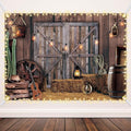 Moukeren Party Backdrop Party Decoration Decor Photo Background for Birthday Wedding Supply(Cowboy,7 x 5 ft)