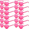 2/4/8/12/20 Pairs Heart Shaped Sunglasses Transparent Heart Glasses Rimless Trendy Eyewear for Valentines Party Favor